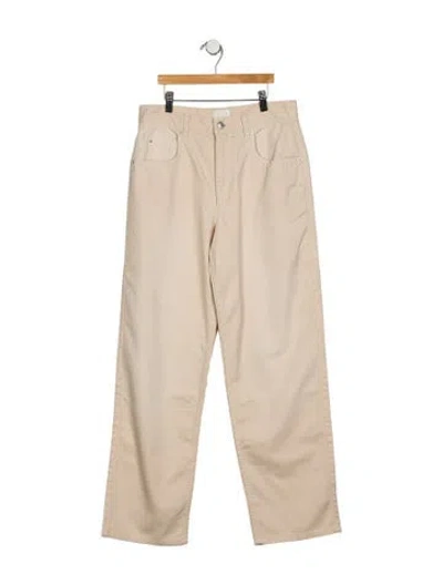 Pre-owned Isabel Marant Mid-rise Wide Leg Jeans In Neutral