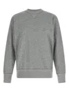 Isabel Marant Ribbed Cuff Long Sleeve Crew Neck Sweatshirt In Gray