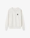 Isabel Marant Crew-neck Cotton-blend Sweatshirt In Ecru