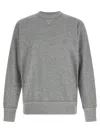 Isabel Marant Ribbed Cuff Long Sleeve Crew Neck Sweatshirt In Gray