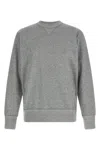 Isabel Marant Ribbed Cuff Long Sleeve Crew Neck Sweatshirt In Gray