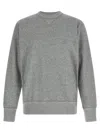 Isabel Marant Ribbed Cuff Long Sleeve Crew Neck Sweatshirt In Gray