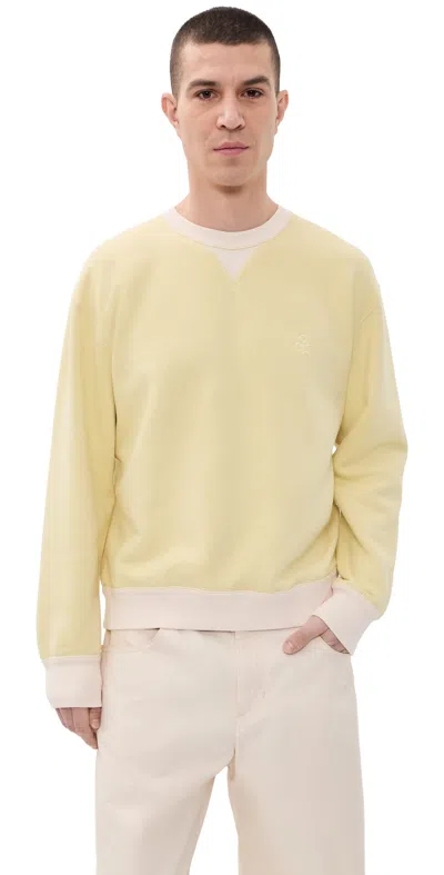 Isabel Marant Miker College Sweatshirt Light Yellow