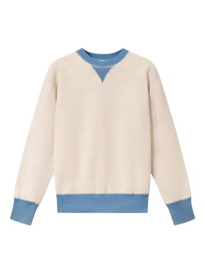 Isabel Marant Miker Logo-embroidered Sweatshirt In Neutral