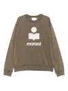 Isabel Marant Mikoy Logo-print Sweatshirt In Brown