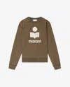 Isabel Marant Ribbed Crew Neck Sweater With Long Sleeves In Brown