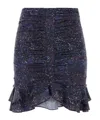 Isabel Marant Printed Stretch Crepe Milendi Mini Skirt