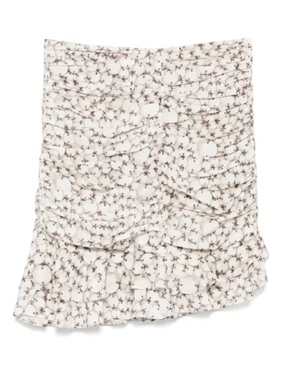 Isabel Marant Milendi Mini Skirt In Neutral