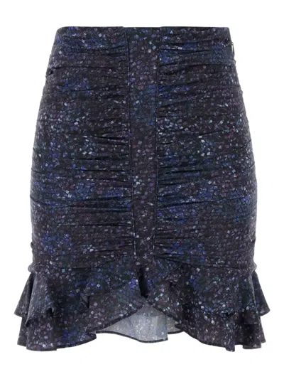 Isabel Marant Milendi Mini Skirt In Blue