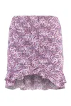 Isabel Marant Milendi Ruched Miniskirt In Multicolor