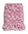Isabel Marant Milendi Ruched Miniskirt In Pink