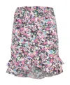 Isabel Marant Milendi Mini Skirt In Stretch Silk In Multicolor