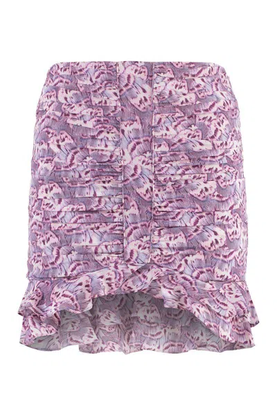 ISABEL MARANT ISABEL MARANT MILENDI PRINTED SILK SKIRT