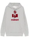 Isabel Marant Hooded Sweater Drawstring Kangaroo Pocket In Grey