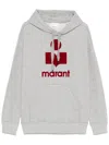 Isabel Marant Hooded Sweater Drawstring Kangaroo Pocket In Grey