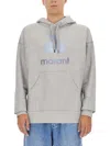 Isabel Marant Marant Relaxed-fit Grey Hoodie With Kangaroo Pocket