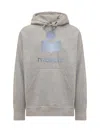 Isabel Marant Marant Relaxed-fit Grey Hoodie With Kangaroo Pocket In Grey