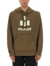 Isabel Marant Sweater Hooded Kangaroo Pocket In Brown