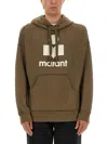 Isabel Marant Sweater Hooded Kangaroo Pocket In Brown