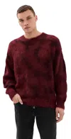 Isabel Marant Miller Mohair Sweater Deep Red In Burgundy