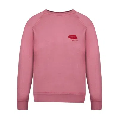 Isabel Marant Millyny Lip-print Sweater In Pink