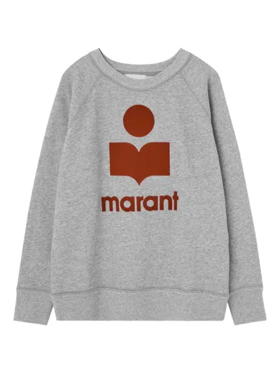Isabel Marant Millyny Logo-print Sweatshirt In Gray