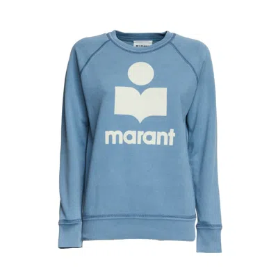 ISABEL MARANT MILLYNY OVERDYED COTTON LOGO SWEATSHIRT