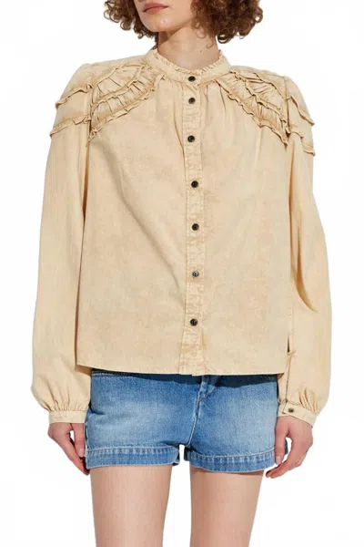 Isabel Marant Milya Blouse In Beige In Neutral