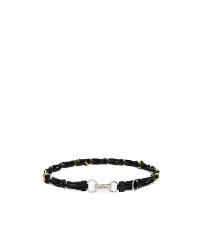 ISABEL MARANT MINA BRAIDED LEATHER BELT