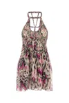 Isabel Marant Mini Abito Rozilda In Seta Stampata Donna
