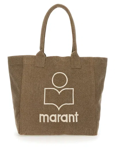 Isabel Marant Mini Andenkand Small Leather Tote Bag, 31 X 32 X 13 Cm In Burgundy