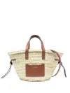 Isabel Marant Mini Cadix Woven Straw Tote In Neutrals
