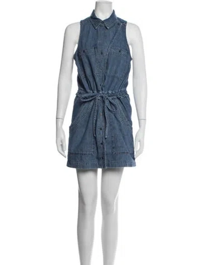 Pre-owned Isabel Marant Mini Dress In Blue