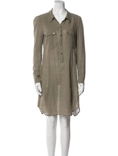 Pre-owned Isabel Marant Mini Dress In Gray