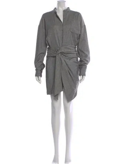 Pre-owned Isabel Marant Mini Dress In Gray