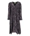 Isabel Marant Etoile Baikal Silk-trim Mini Dress In Violet