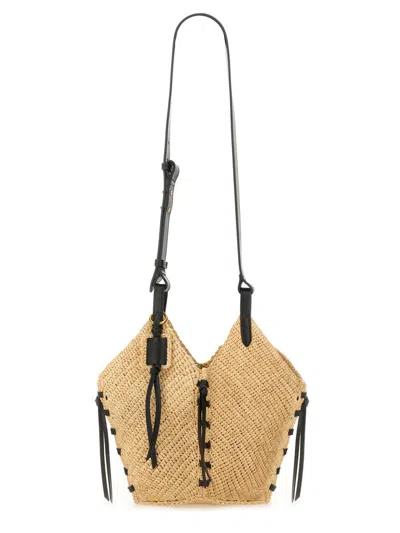 Isabel Marant Mini Losange Bag In Beige