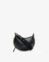 Isabel Marant Moon Logo Debossed Mini Shoulder Bag In Black
