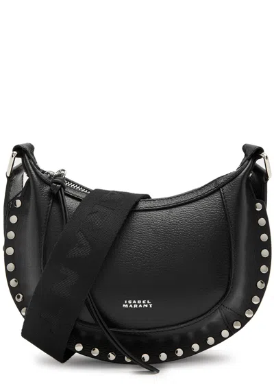 Isabel Marant Mini Moon Leather Shoulder Bag In Black