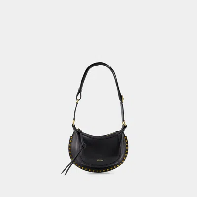 Isabel Marant Woman Black Leather Oskan Moon Shoulder Bag