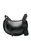 Isabel Marant Oskan Moon Suede Shoulder Bag In Black