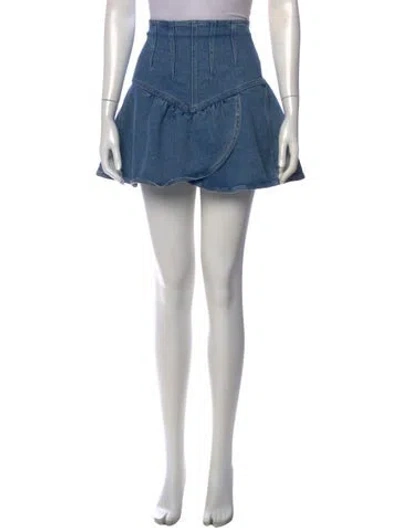 Pre-owned Isabel Marant Mini Skirt In Blue