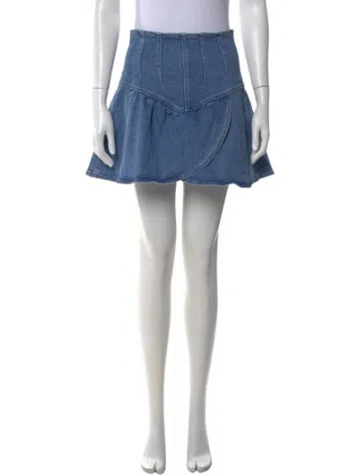 Pre-owned Isabel Marant Mini Skirt In Blue