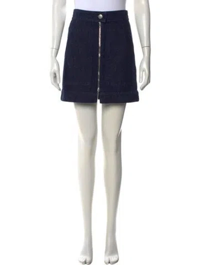 Pre-owned Isabel Marant Mini Skirt In Blue