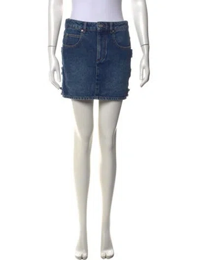 Pre-owned Isabel Marant Mini Skirt In Blue