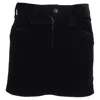 Isabel Marant Mini Skirt In Black Velvet In Black
