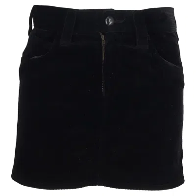Isabel Marant Mini Skirt In Black Velvet