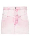 Isabel Marant Narjis Mini Skirt In Pink