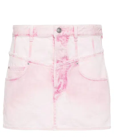 Isabel Marant Narjis Mini Skirt In Pink