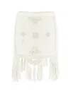 Isabel Marant Sandra Cotton Mini Skirt In White